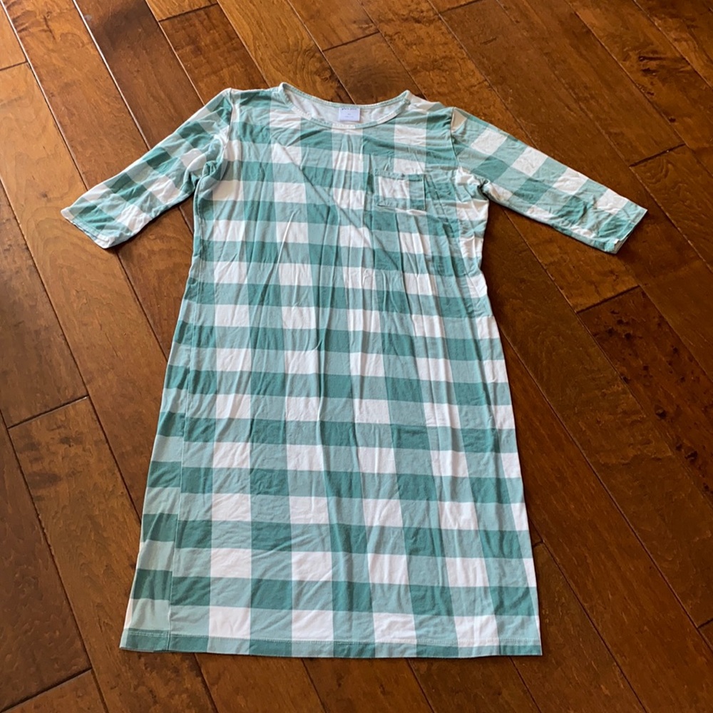 Plain Jane Mint Buffalo Check PJ Dress